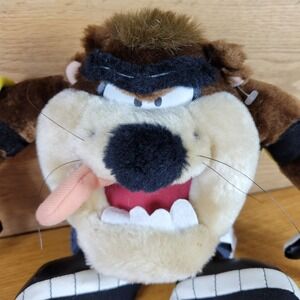 Vintage 1998 Looney Tunes Taz Tasmanian Devil Plush Toy Stuffed Animal 11"